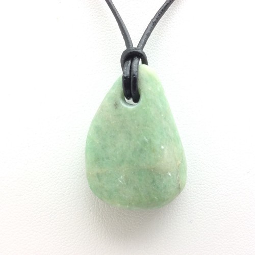 Burmese jade pebble pendant - jade,